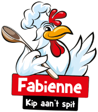 Kip aan ’t spit Fabienne